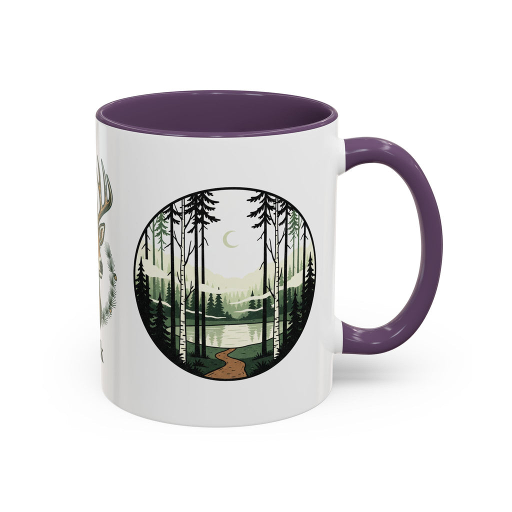 Buck Deer Coffee Mug — Forest Scenic Accent Mug (11/15oz)
