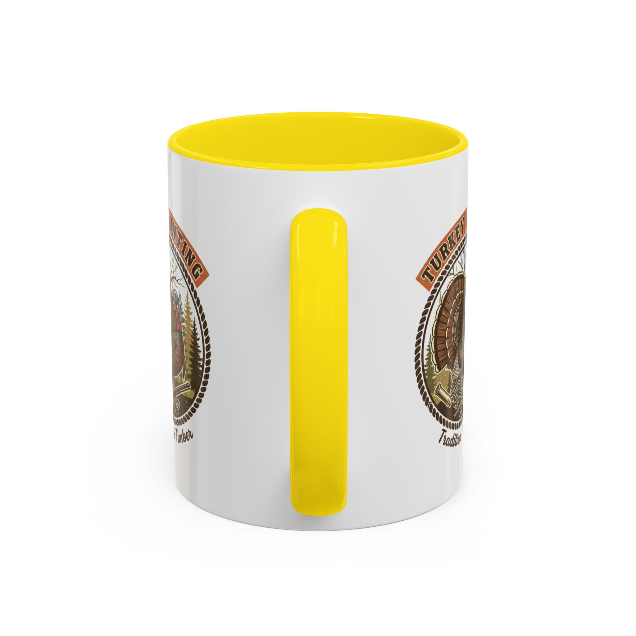 Turkey Hunting Coffee Mug — Rustic Wild Turkey Accent Mug (11/15 oz)