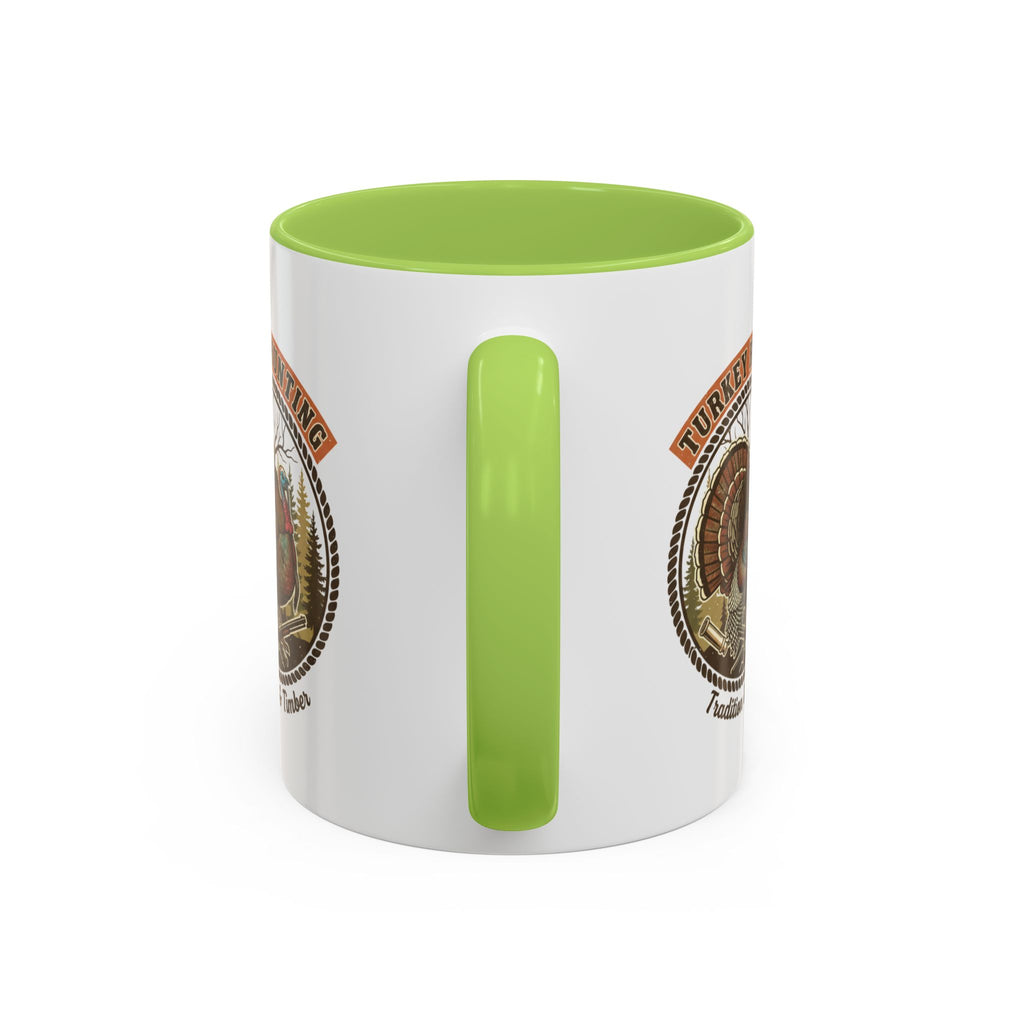 Turkey Hunting Coffee Mug — Rustic Wild Turkey Accent Mug (11/15 oz)