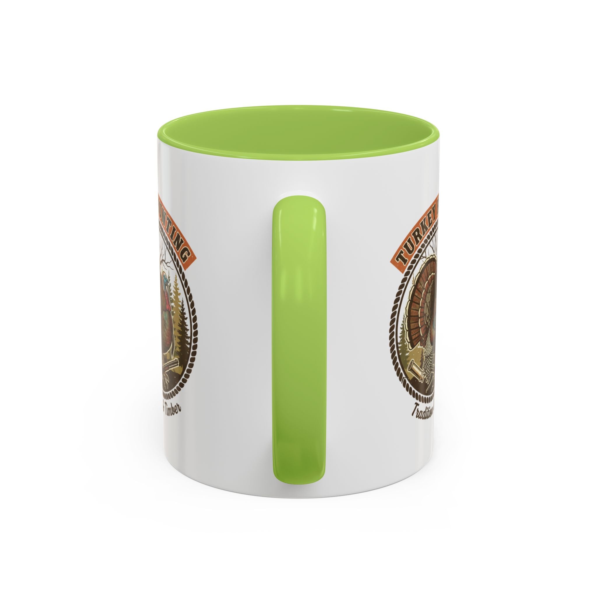 Turkey Hunting Coffee Mug — Rustic Wild Turkey Accent Mug (11/15 oz)