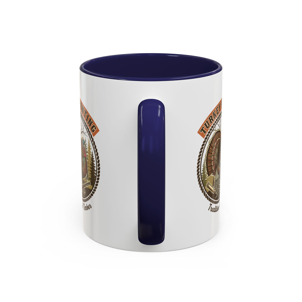 Turkey Hunting Coffee Mug — Rustic Wild Turkey Accent Mug (11/15 oz)