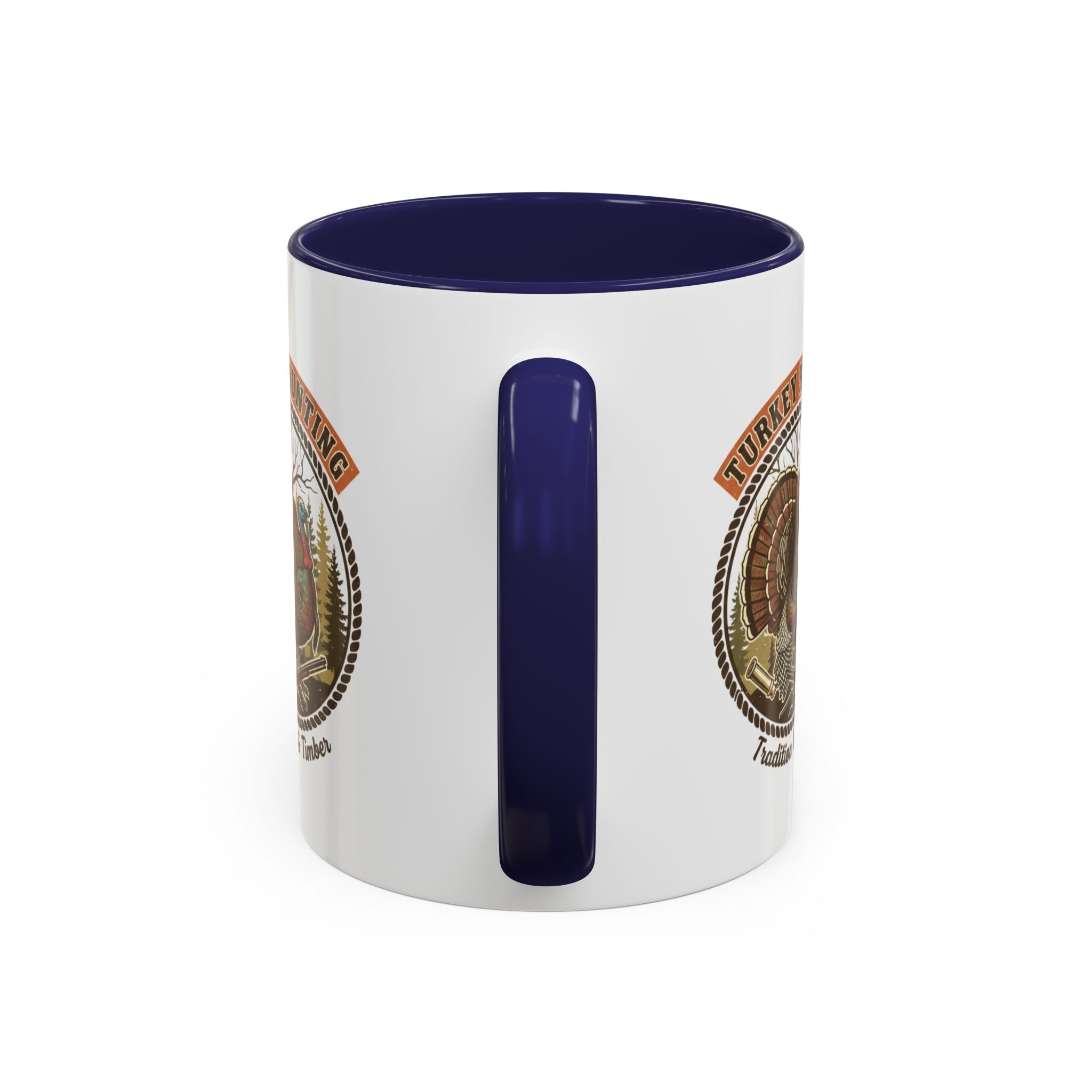 Turkey Hunting Coffee Mug — Rustic Wild Turkey Accent Mug (11/15 oz)