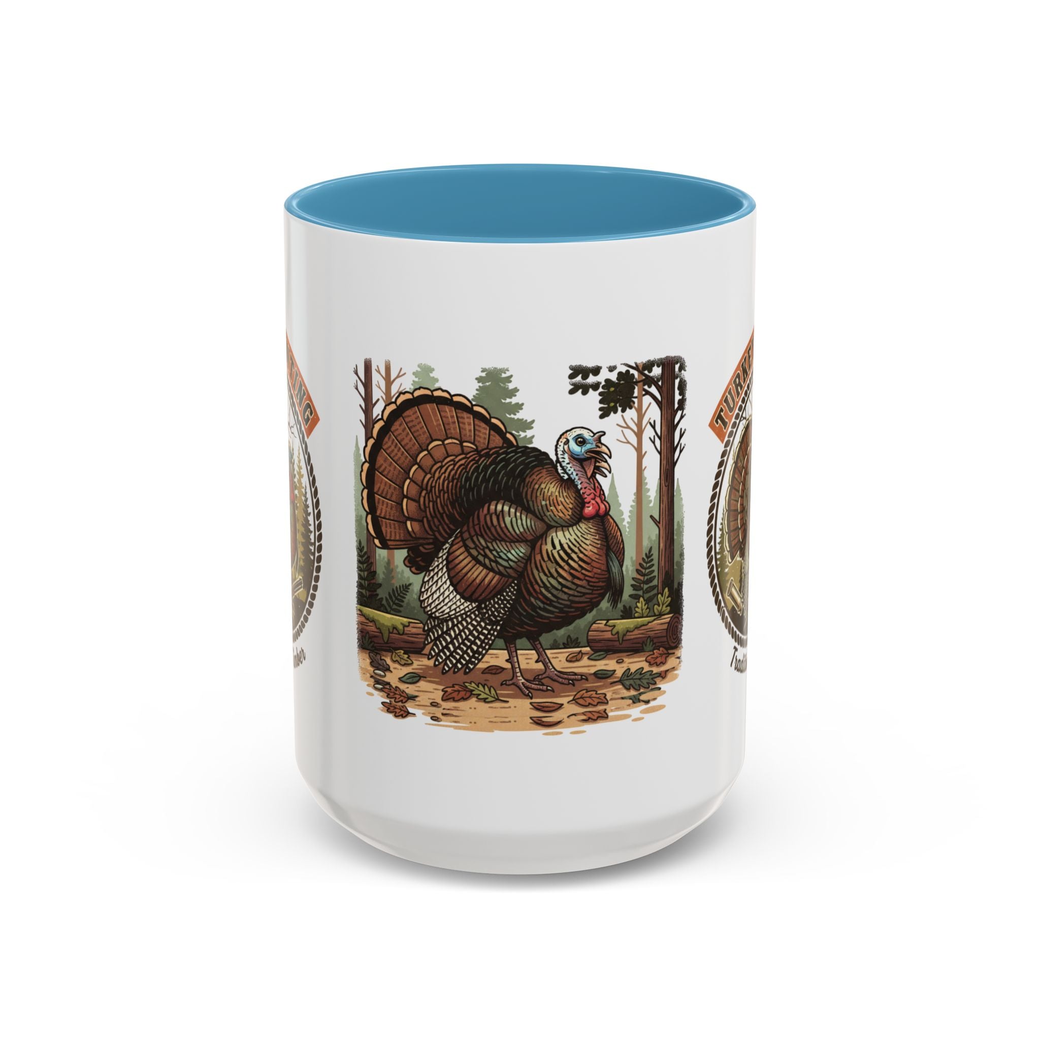 Turkey Hunting Coffee Mug — Rustic Wild Turkey Accent Mug (11/15 oz)