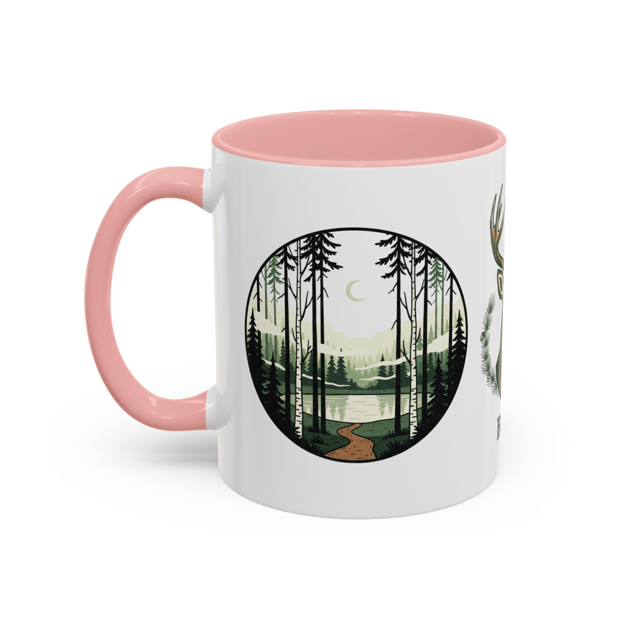 Buck Deer Coffee Mug — Forest Scenic Accent Mug (11/15oz)