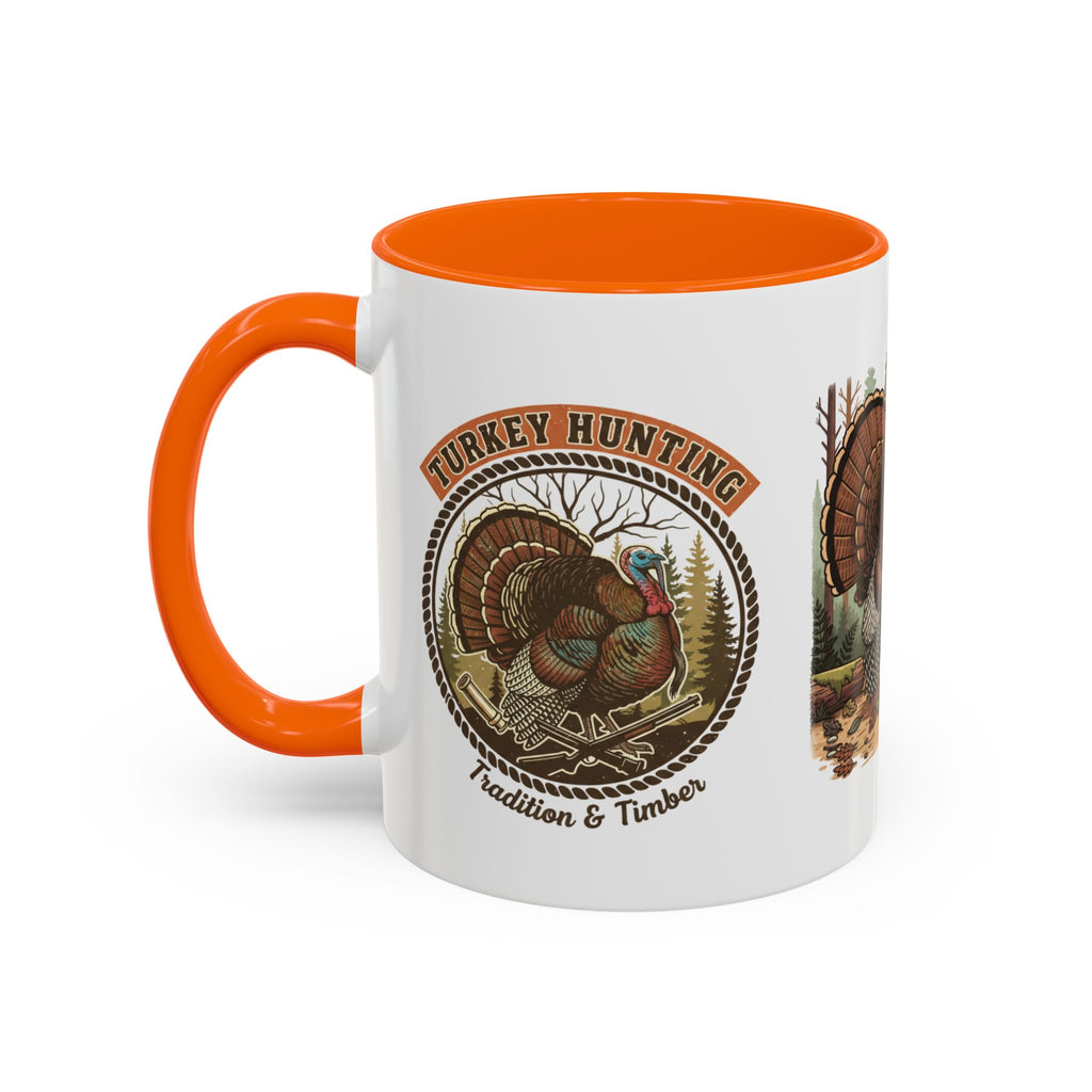 Turkey Hunting Coffee Mug — Rustic Wild Turkey Accent Mug (11/15 oz)
