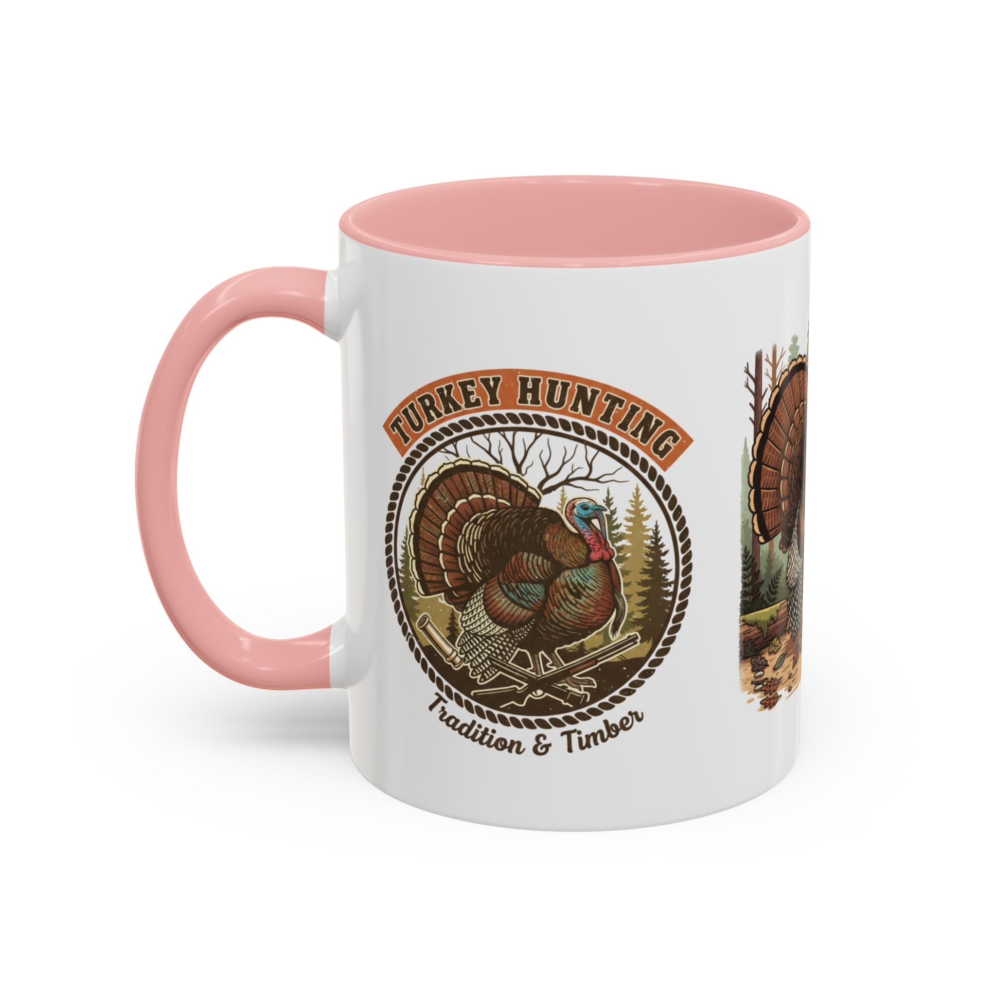 Turkey Hunting Coffee Mug — Rustic Wild Turkey Accent Mug (11/15 oz)