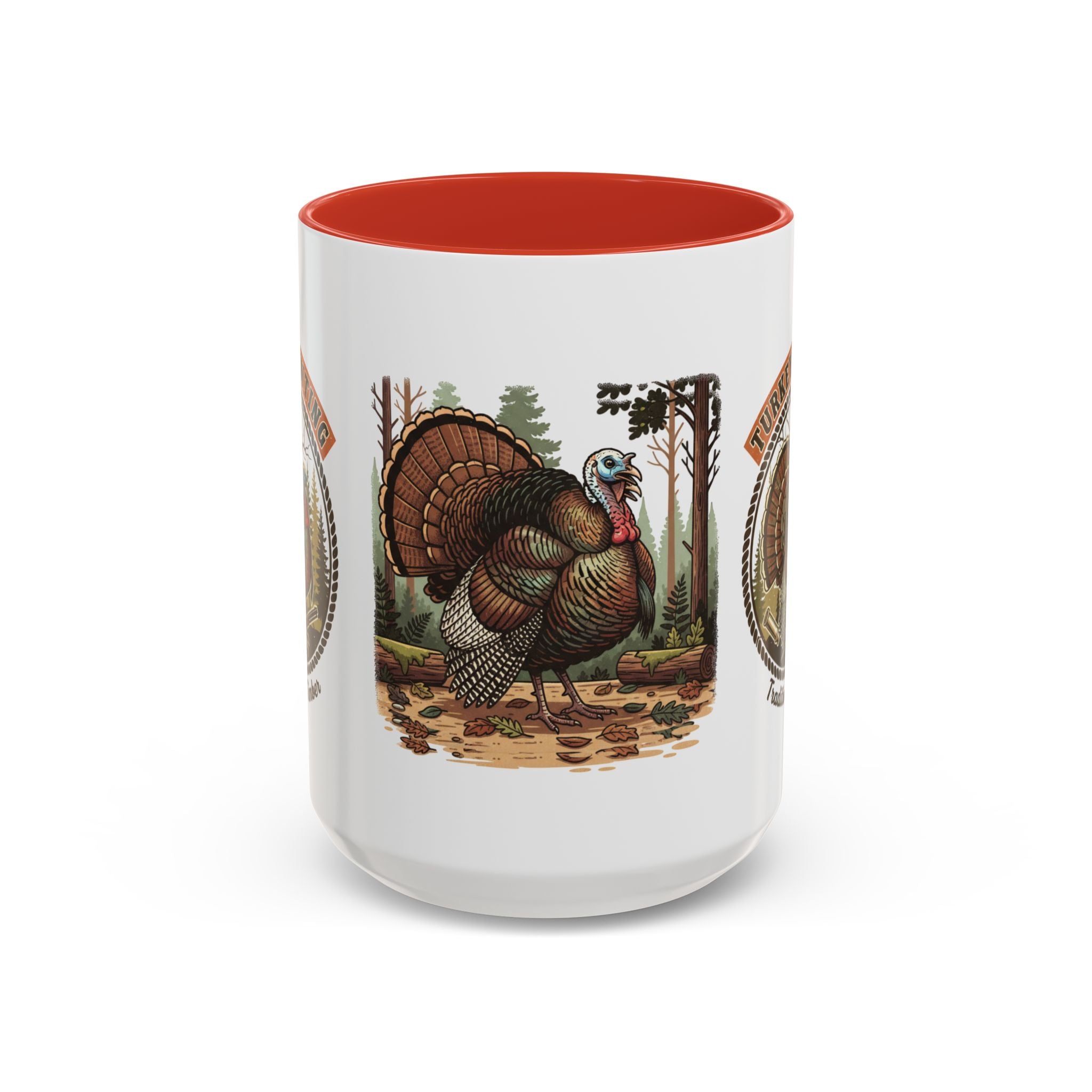 Turkey Hunting Coffee Mug — Rustic Wild Turkey Accent Mug (11/15 oz)