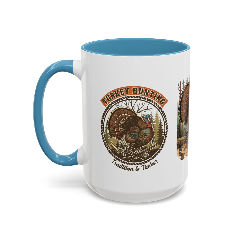 Turkey Hunting Coffee Mug — Rustic Wild Turkey Accent Mug (11/15 oz)
