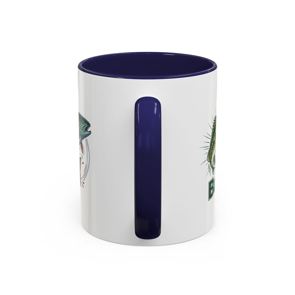 Fishing Mug — Animated Trout & Angler Coffee Cup (11/15oz)