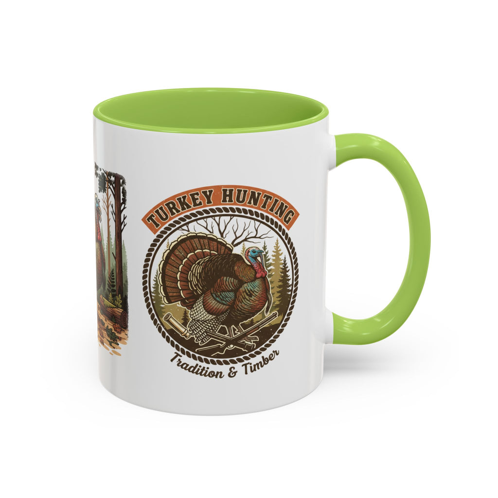 Turkey Hunting Coffee Mug — Rustic Wild Turkey Accent Mug (11/15 oz)