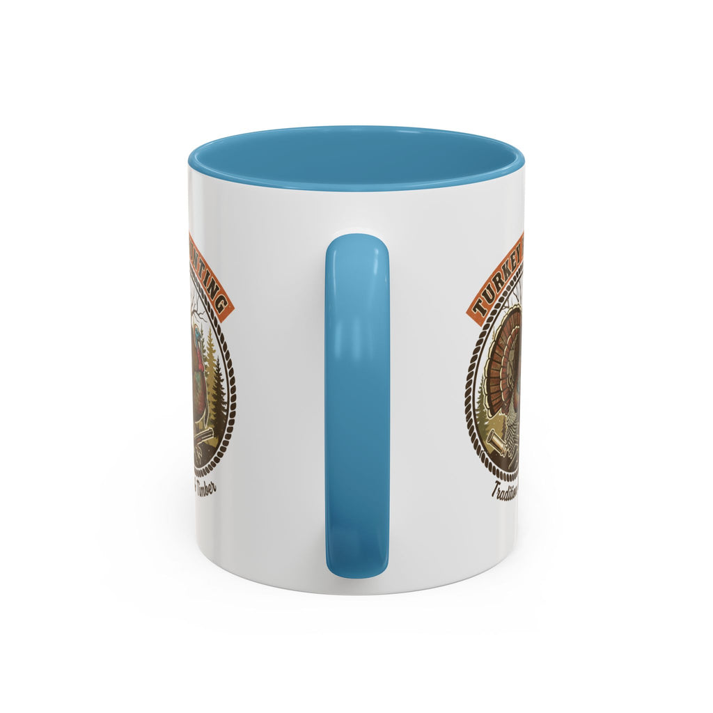 Turkey Hunting Coffee Mug — Rustic Wild Turkey Accent Mug (11/15 oz)