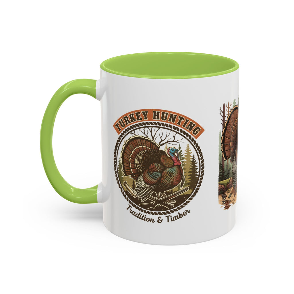Turkey Hunting Coffee Mug — Rustic Wild Turkey Accent Mug (11/15 oz)