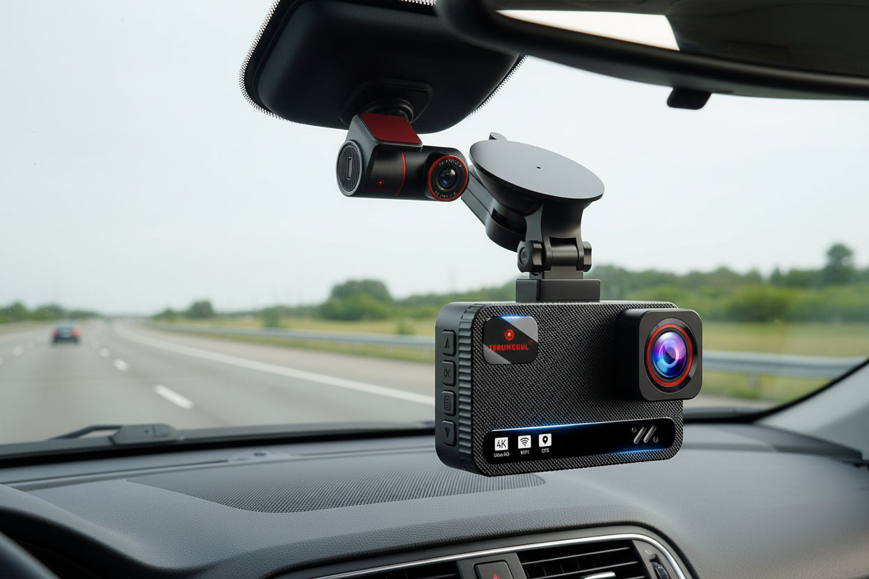 TwinView Road Guardian Dual Dash Cam - Front & Rear with Night Vision & GPS