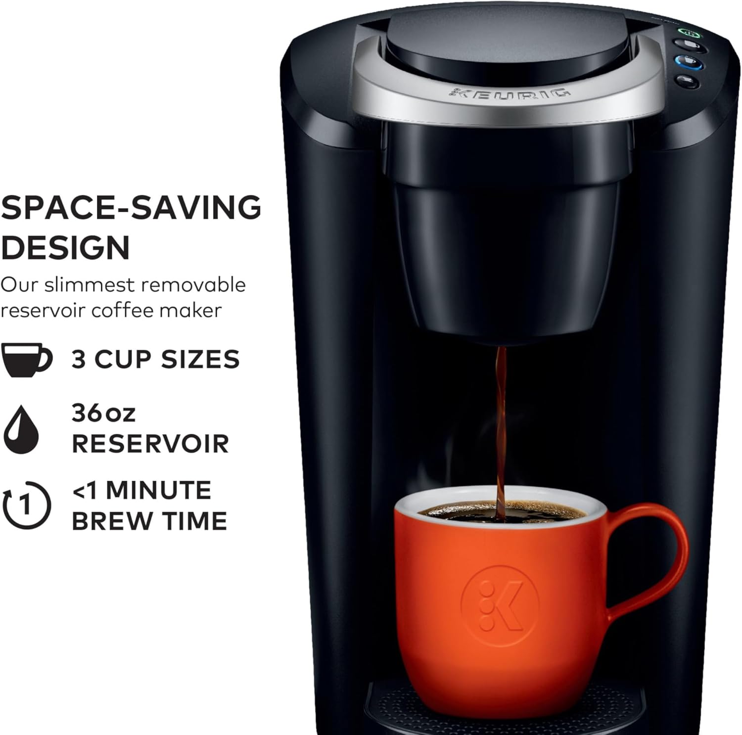 Kitchen-Ready Compact Coffee Maker – Space-Saving Single-Serve Brewer