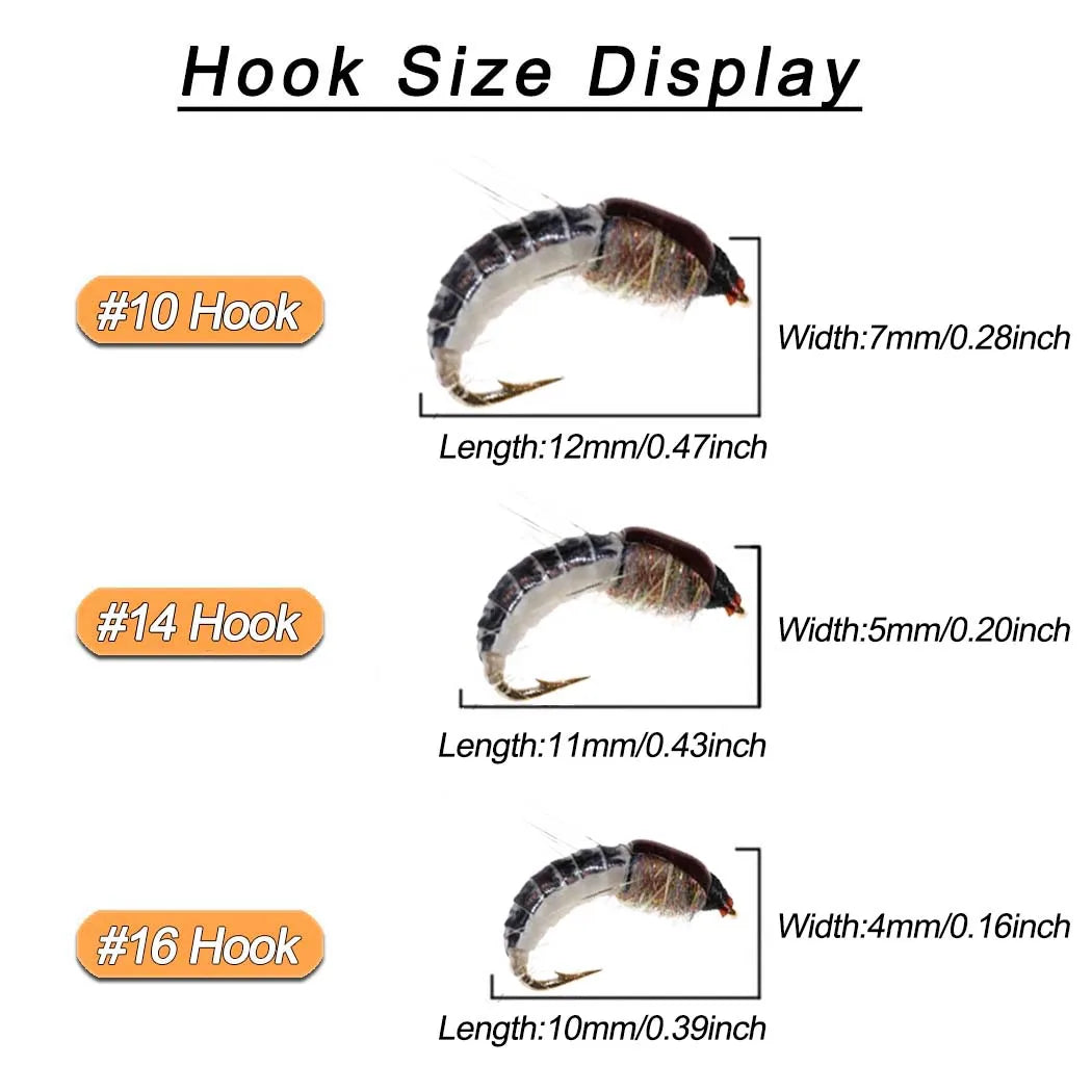 Realistic Trout Fly Set