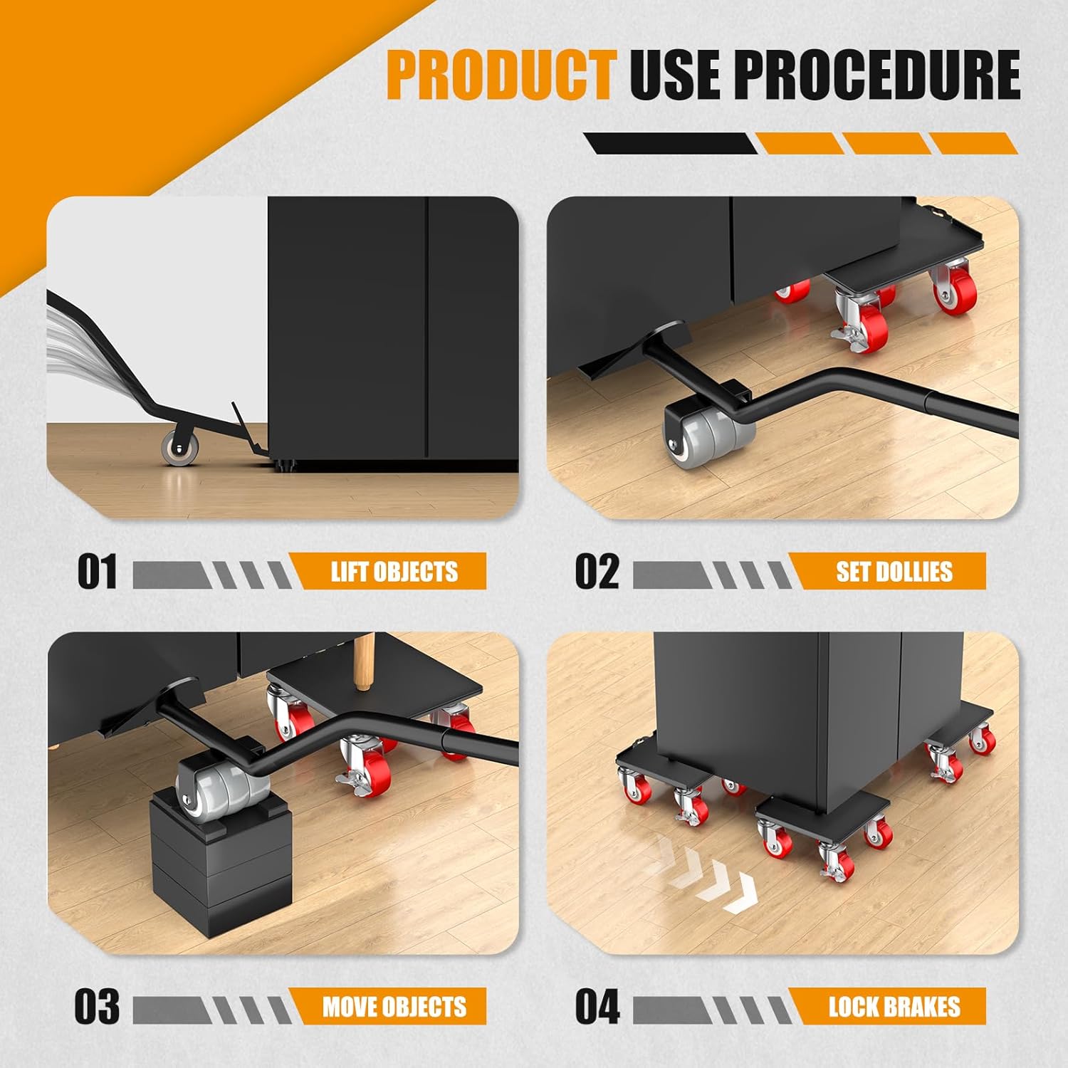 Heavy Duty Furniture Mover with Floor Protection
