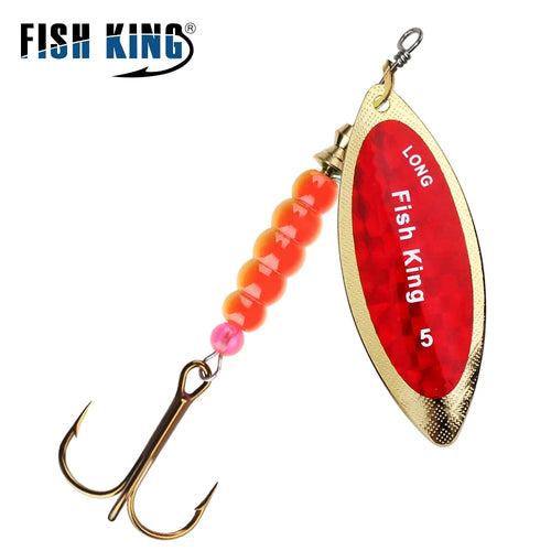 FlashSpinner Fishing Lures – 5 Sizes, 5 Colors, Realistic Flash & Hook