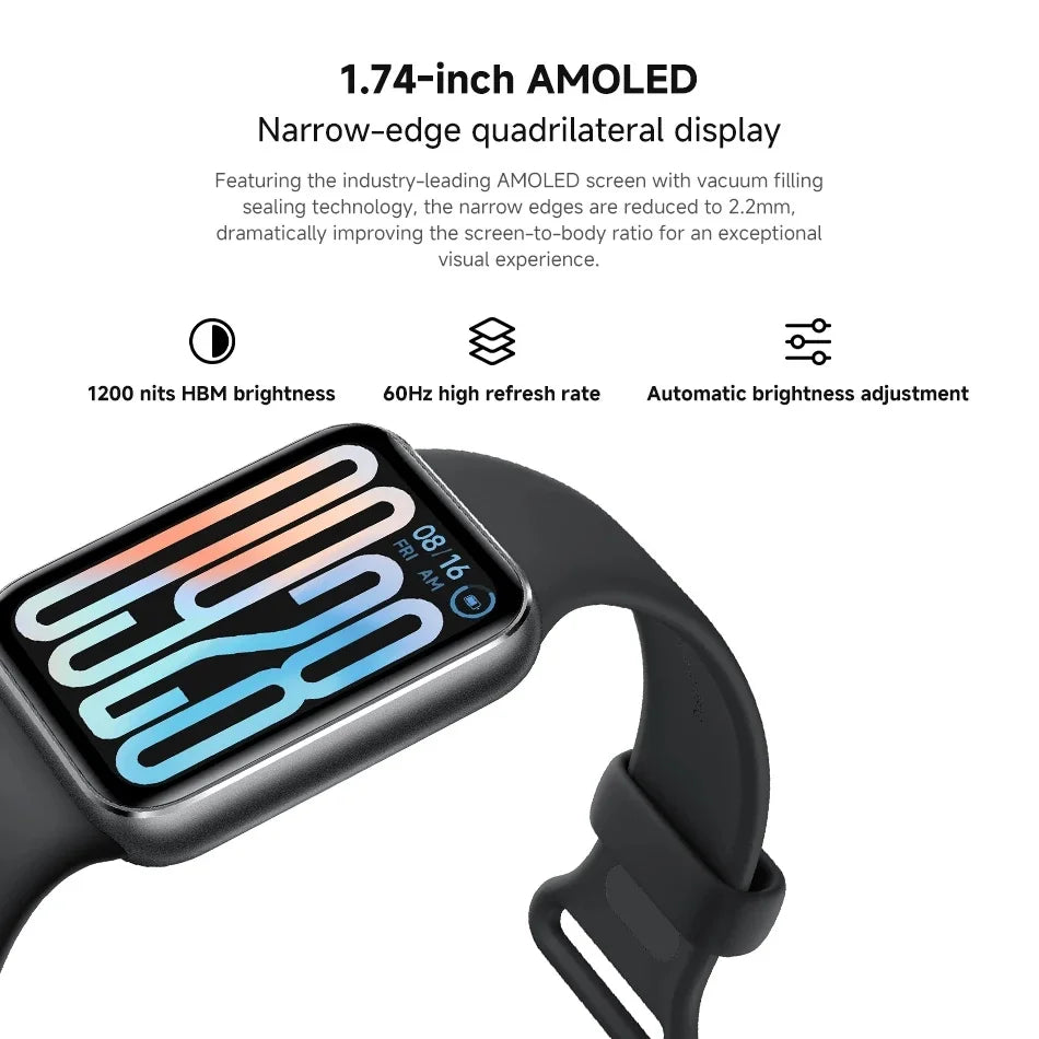 GlowFit Smart Band - Fitness Tracker with AMOLED Display & Heart Rate Monitor