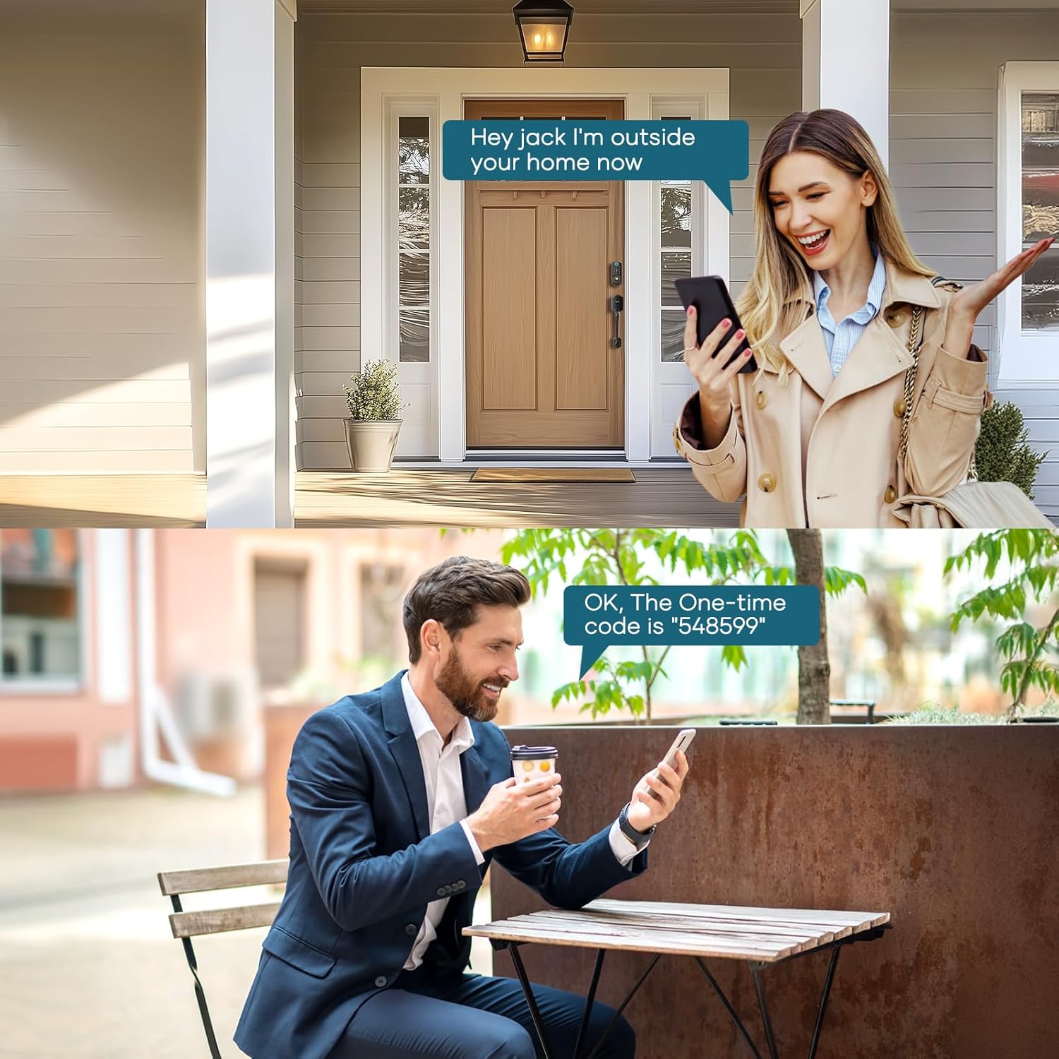 SmartKey Fingerprint Smart Lock - Keyless Entry Door Lock with App Control