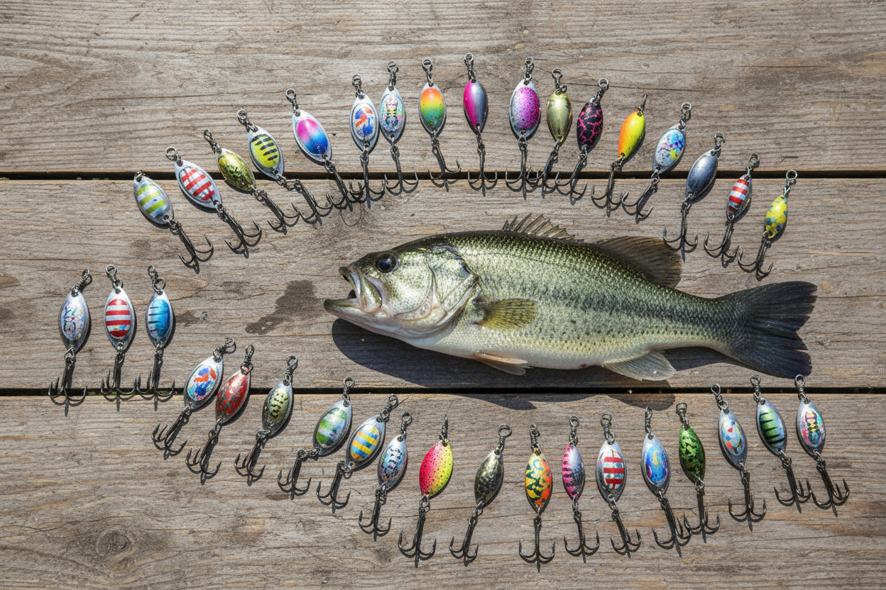Fast Spin Metal Spoon Fishing Lure – High-Reflective Multi-Pack