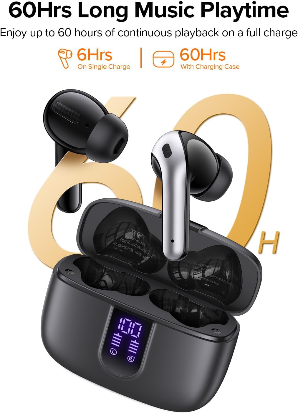Tagry True Wireless Power Earbuds