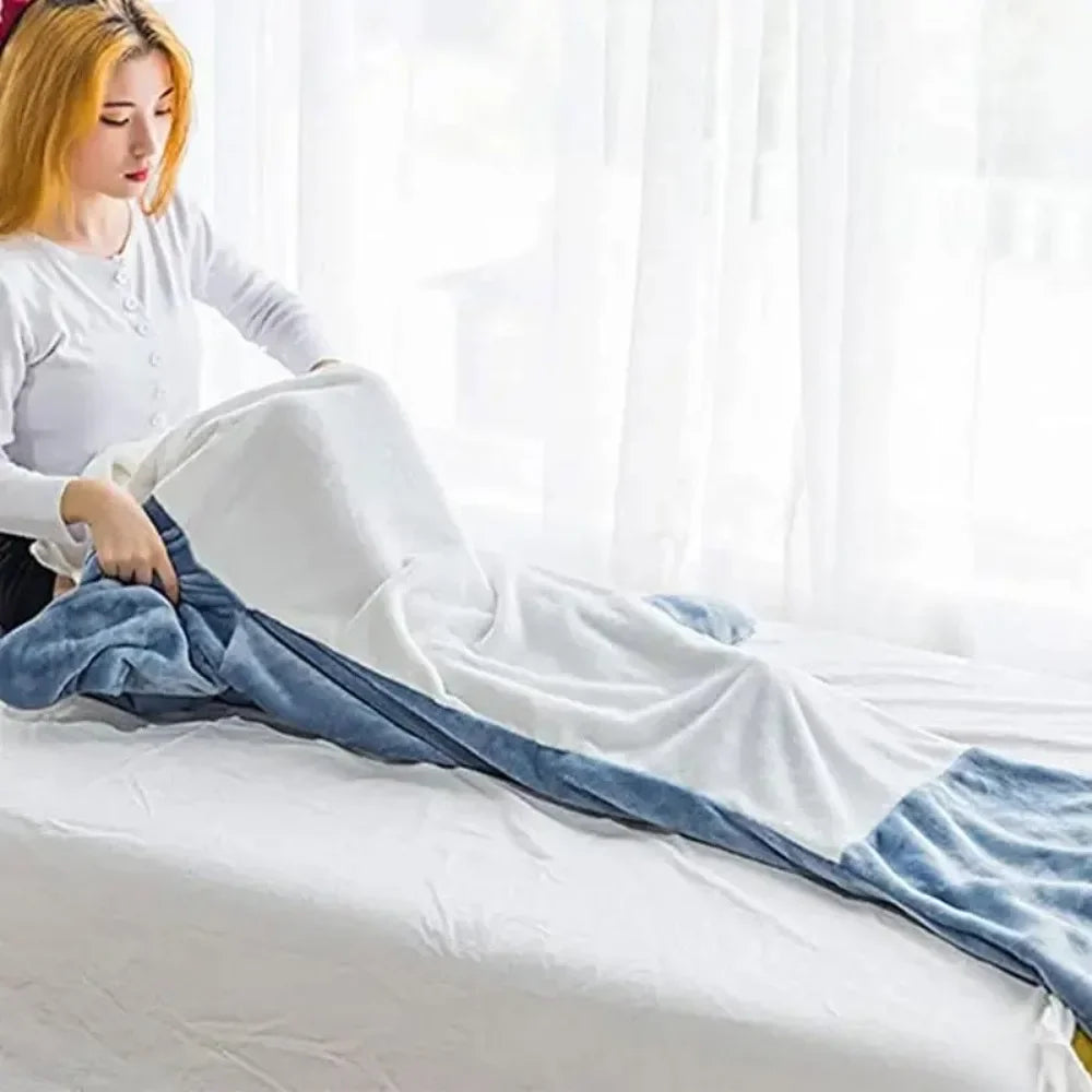 Cozy Shark Hooded Sleeping Bag