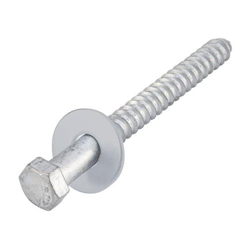 Heavy-Duty Galvanized Lag Bolts 1/2" x 6" - 50 Pack