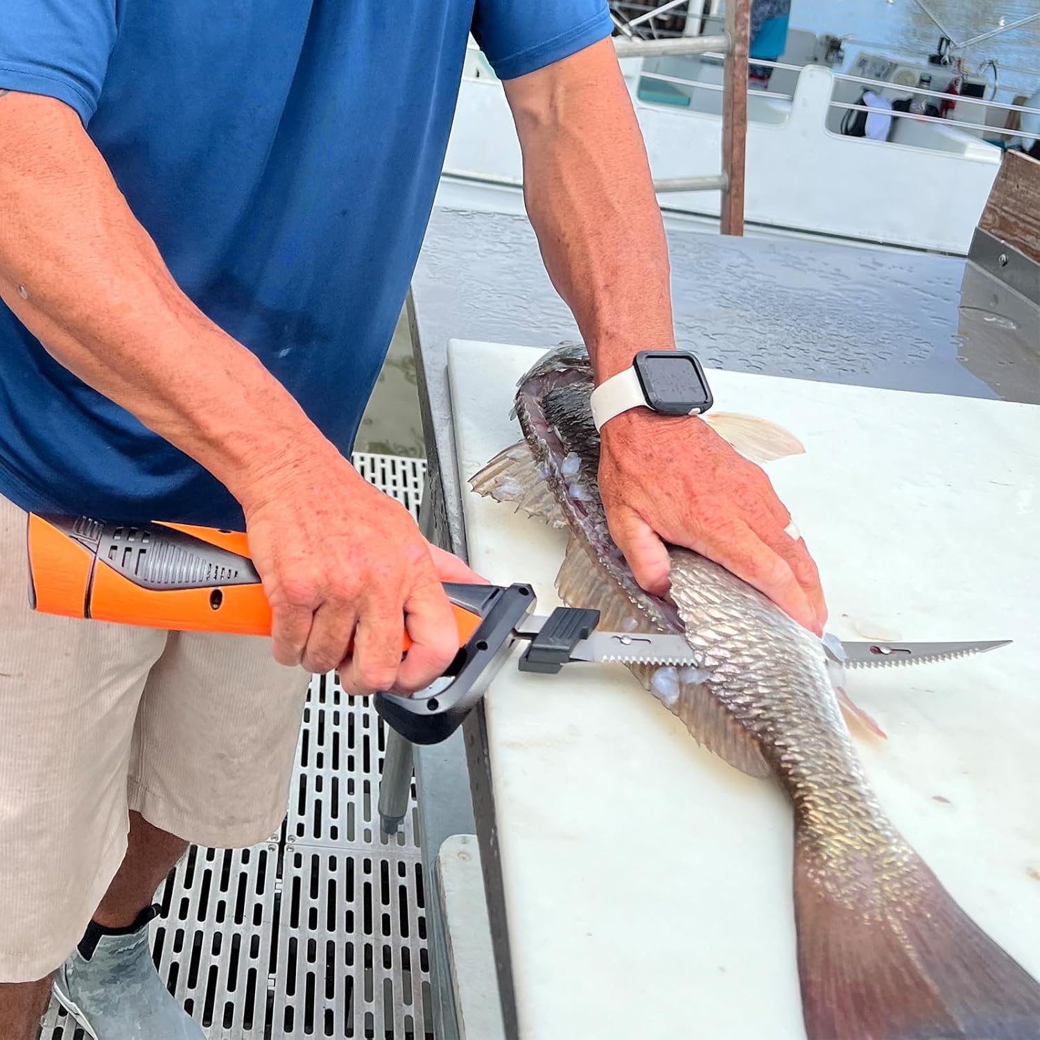 Speed Demon Pro Cordless Fillet Knife - Lightning-Fast Electric Knife for Quick Fish Processing