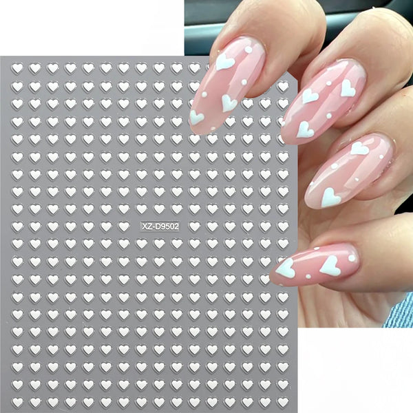 Bold Heart Nail Stickers