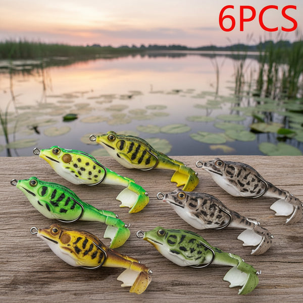 Topwater Frog Double Propeller Lure