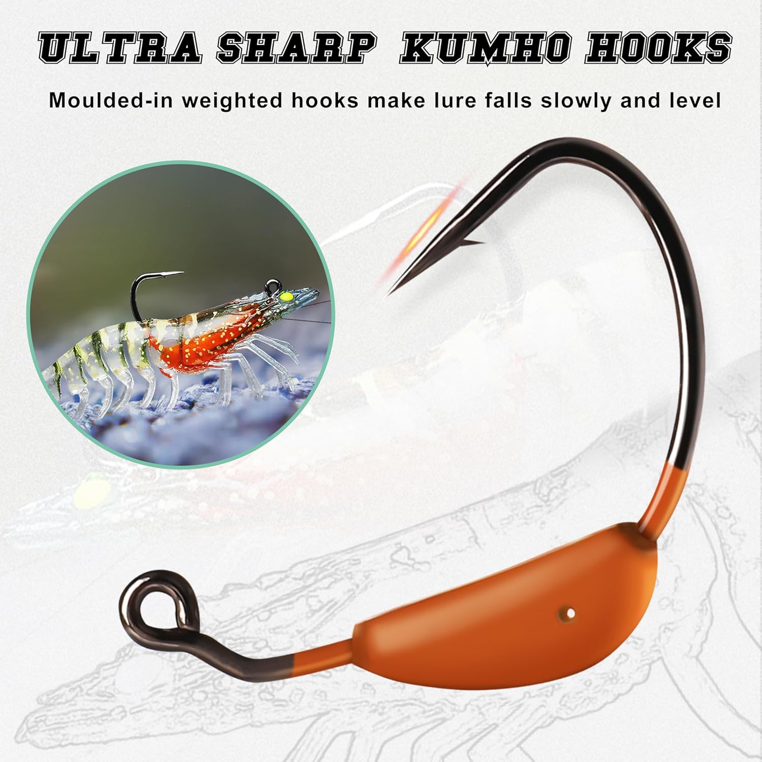 EasyCatch Soft Swimbait Fishing Lure Pack – Pre-Rigged TPE Baits