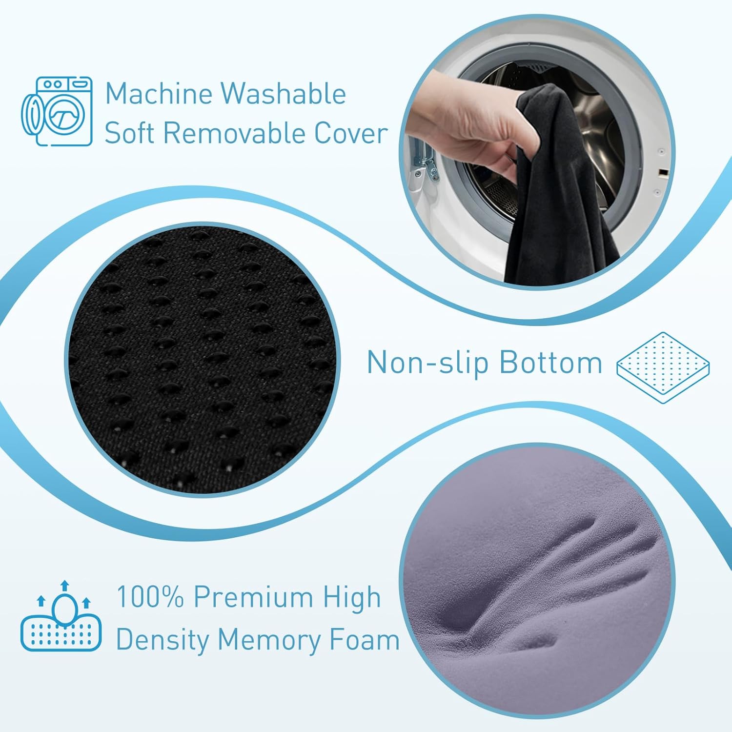 ComfyCore Pro Memory Foam Seat Cushion – Tailbone & Sciatica Relief