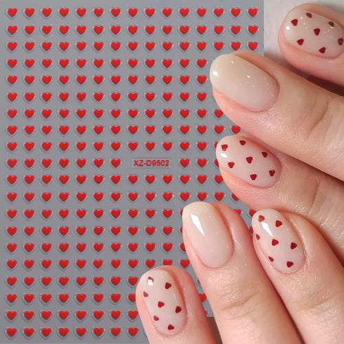 Bold Heart Nail Stickers - Express Your Style Instantly