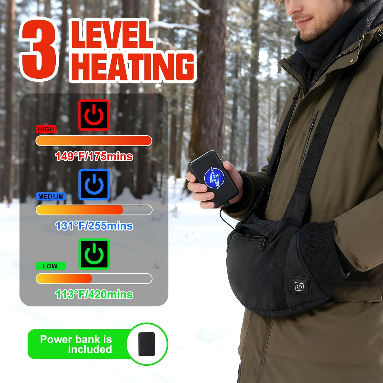 ThermoGrip Heated Hand Muff