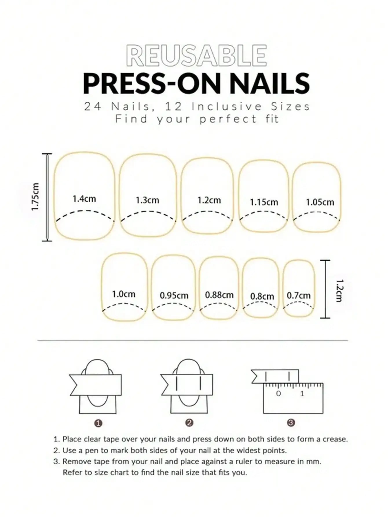 NailForge Classic Press On Nails