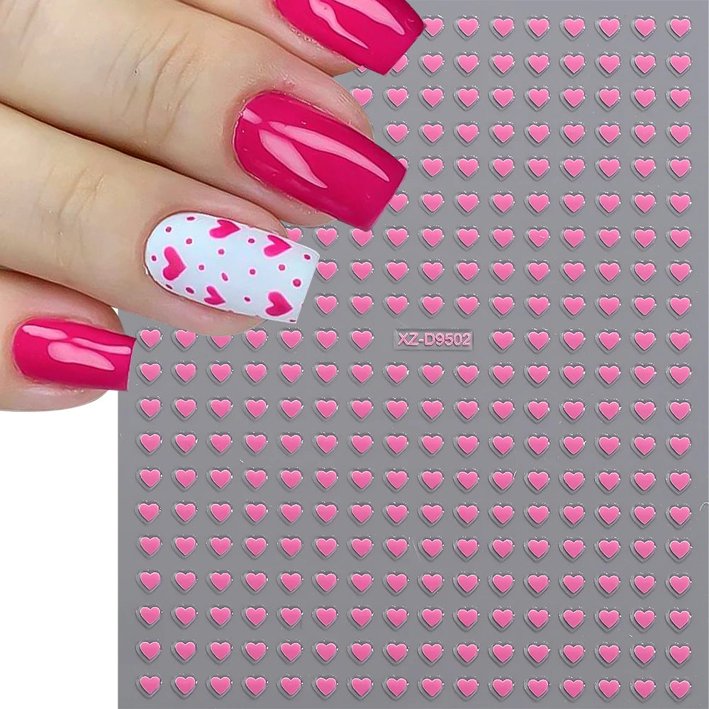 Bold Heart Nail Stickers - Express Your Style Instantly