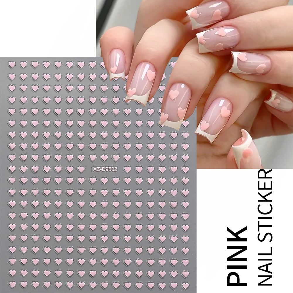 Bold Heart Nail Stickers - Express Your Style Instantly
