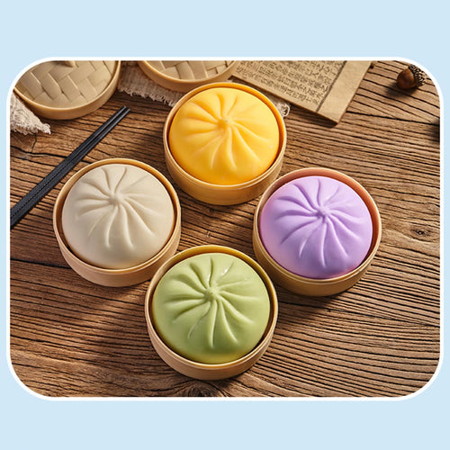 Giant Squishy Bun Stress Toy – Soft Foam Squeeze Ball