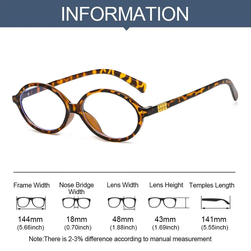 Retro Oval Blue Light Blocking Glasses — Screen Protection Eyewear