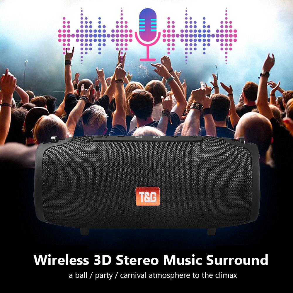 360° Waterproof Bluetooth Speaker – Portable, Rugged & Loud