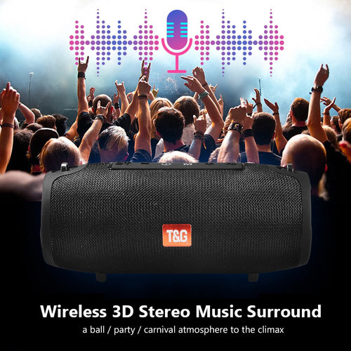 360° Waterproof Bluetooth Speaker – Portable, Rugged & Loud