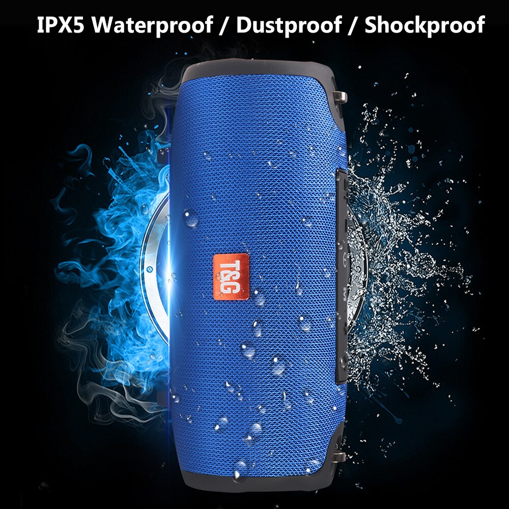 360° Waterproof Bluetooth Speaker – Portable, Rugged & Loud